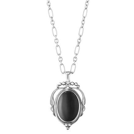 Oxidised Sterling Silver w/Black Onyx